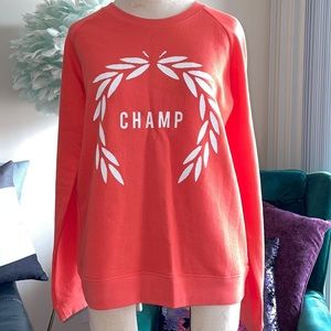 ZOE KARSSEN orange sweatshirt